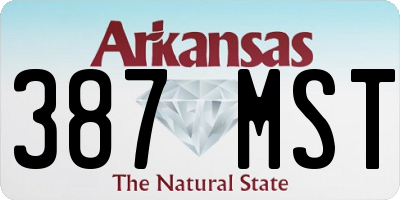 AR license plate 387MST
