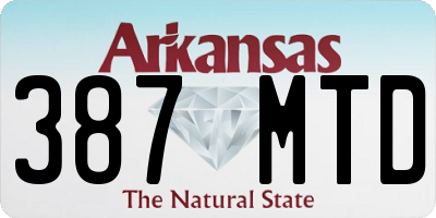 AR license plate 387MTD