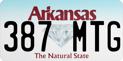 AR license plate 387MTG