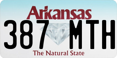 AR license plate 387MTH