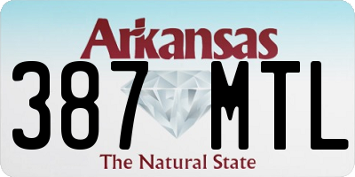 AR license plate 387MTL