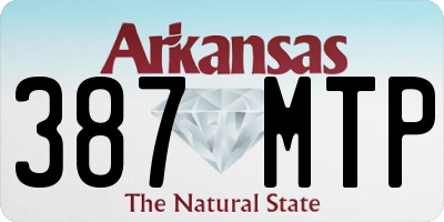AR license plate 387MTP