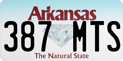 AR license plate 387MTS