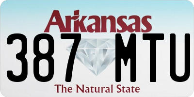 AR license plate 387MTU
