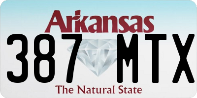 AR license plate 387MTX