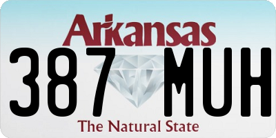 AR license plate 387MUH