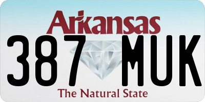AR license plate 387MUK