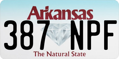 AR license plate 387NPF