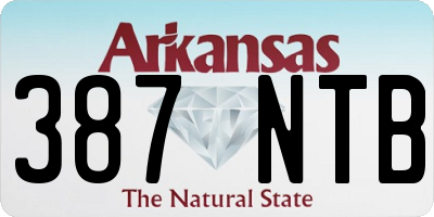 AR license plate 387NTB