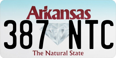 AR license plate 387NTC