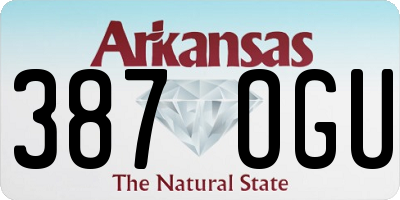AR license plate 387OGU