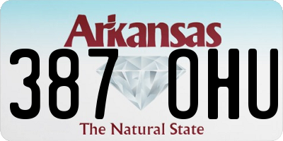 AR license plate 387OHU