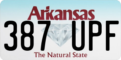AR license plate 387UPF