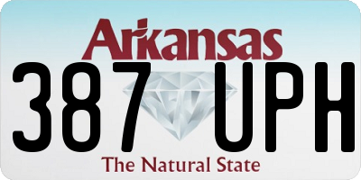 AR license plate 387UPH