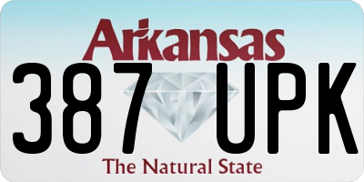 AR license plate 387UPK