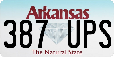 AR license plate 387UPS