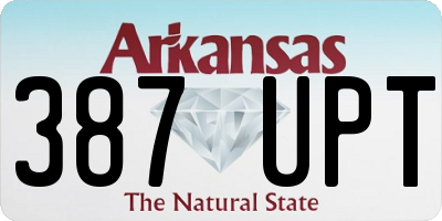 AR license plate 387UPT