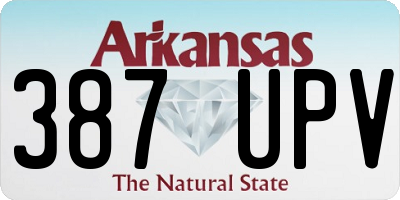 AR license plate 387UPV