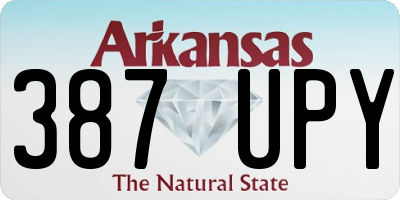 AR license plate 387UPY