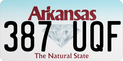 AR license plate 387UQF