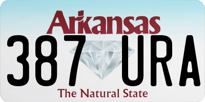 AR license plate 387URA