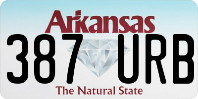 AR license plate 387URB