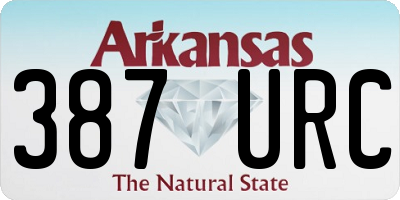 AR license plate 387URC