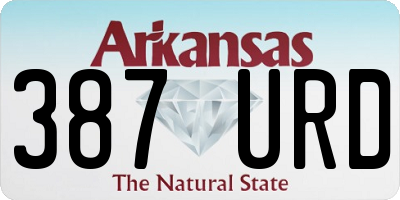 AR license plate 387URD