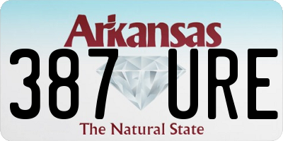 AR license plate 387URE