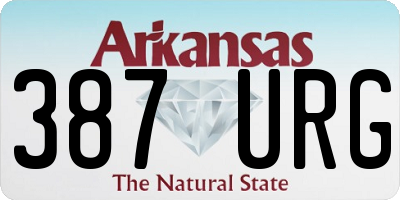 AR license plate 387URG