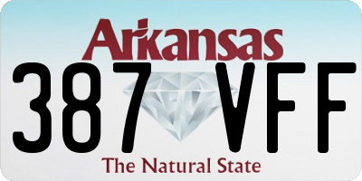 AR license plate 387VFF