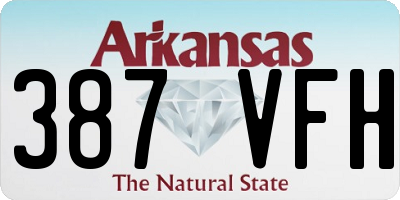AR license plate 387VFH