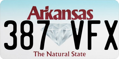 AR license plate 387VFX