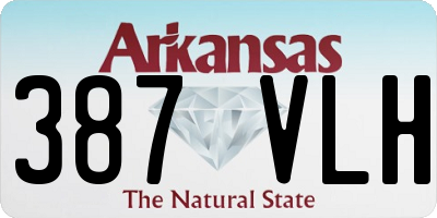 AR license plate 387VLH