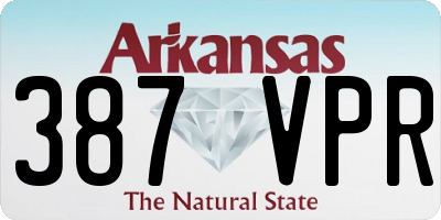 AR license plate 387VPR