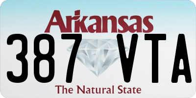 AR license plate 387VTA