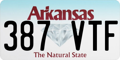 AR license plate 387VTF
