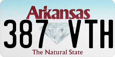 AR license plate 387VTH