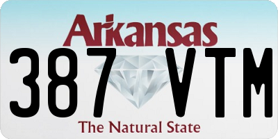 AR license plate 387VTM