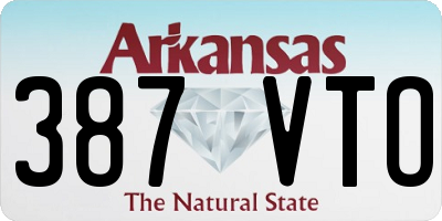 AR license plate 387VTO