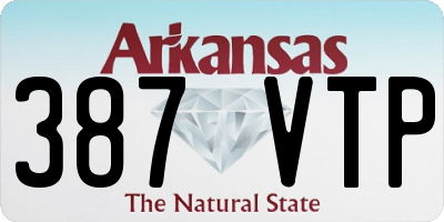 AR license plate 387VTP
