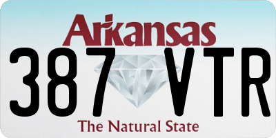 AR license plate 387VTR