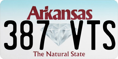 AR license plate 387VTS