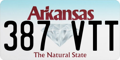 AR license plate 387VTT
