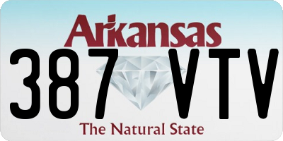 AR license plate 387VTV