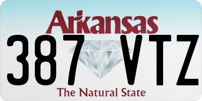 AR license plate 387VTZ