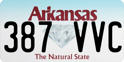 AR license plate 387VVC