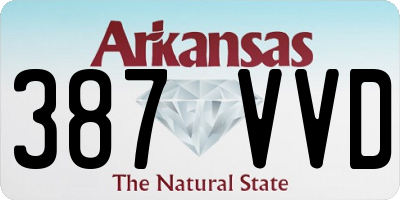 AR license plate 387VVD