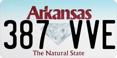 AR license plate 387VVE