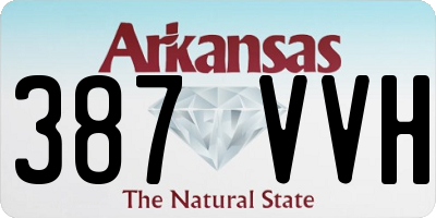 AR license plate 387VVH